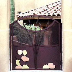 Iron and Copper Walk Gate - Home Fencing And Gates