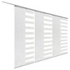 Blanched-Chauky White 6-Panel Track Extendable Vertical Blinds 94"Hx98-130"W