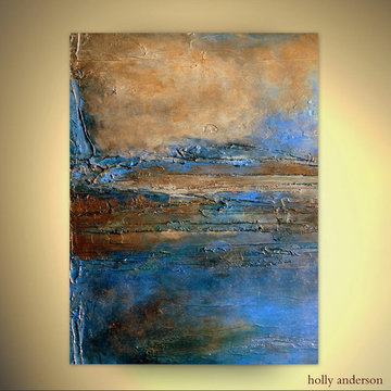Large Wall Art Metal Print of Original Abstract Painting by Holly Anderson EDGE