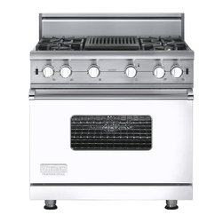 Viking 36" Pro-style Gas Range, White Liquid Propane | VGCC5364QWHLP - Gas Ranges And Electric Ranges