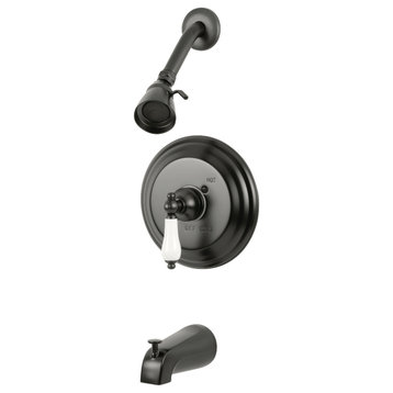 Kingston Brass Tub and Shower Faucet, Oil Rubbed Bronze