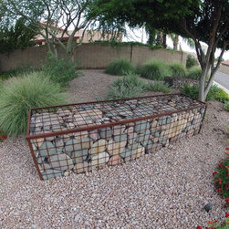 Lopez Gabion Landscape - Garden Statues And Yard Art