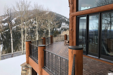 Deck - rustic deck idea in Salt Lake City