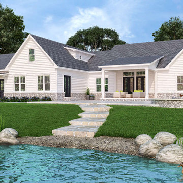 Modern Farmhouse Plan 4195-00032