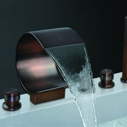 Bronze Waterfall Bathroom Faucet BSY-8014R-2 - Bathtub Faucets