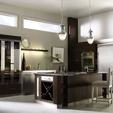 Omega Cabinetry: Contemporary Metal Doors