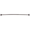 Utopia Alley 72" Aluminum Curved Rod With Shower Rings and Liner, Oil Rubbed Bronze