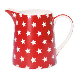 GreenGate Star Jug - Small - Red - Sugar Bowls & Milk Jugs