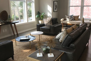 Living room - modern living room idea in Nashville