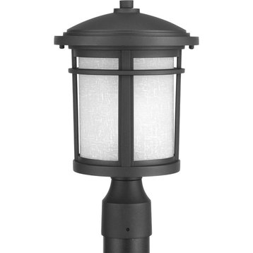 Progress Lighting 1-9W LED Post Lantern, Black