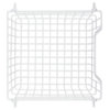 Metal Basket, White Square Small 11x11x6