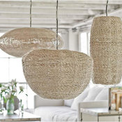 Regina Andrew Apple, Saucer and Cigar Jute Pendants