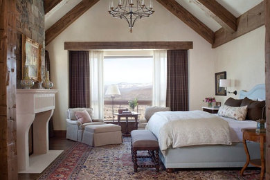 Mountain style bedroom photo in Denver
