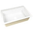 Jackson Drop-in Fireclay 33" 3-Hole Single Bowl Kitchen Sink, Crisp White