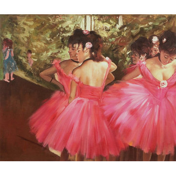 Dancers in Pink, Unframed Loose Canvas