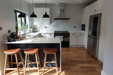 Design ideas for a medium sized scandinavian kitchen in London.