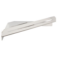Bathroom Floating Corner Shower Shelf, Polished