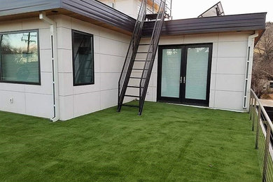 Roof Top Balcony Patio in Boulder, CO with AirDrain Artificial Grass Drainage