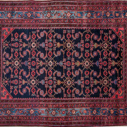 Antique Persian Zanjan rug 4'9 X 6'5 - Area Rugs