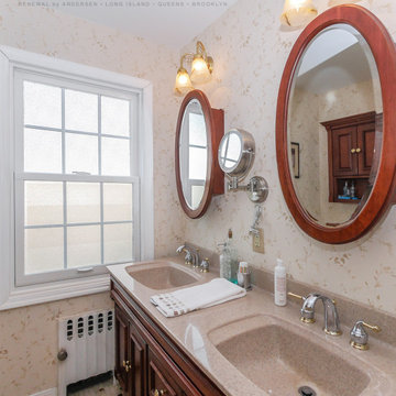 Privacy Window in Charming Bathroom - Renewal by Andersen Long Island, Queens an