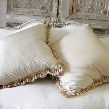 Pair of Large 18th Century Aubusson Pillows