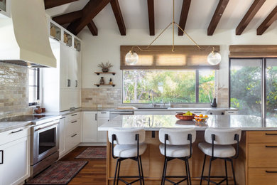 Example of a transitional kitchen design in San Diego