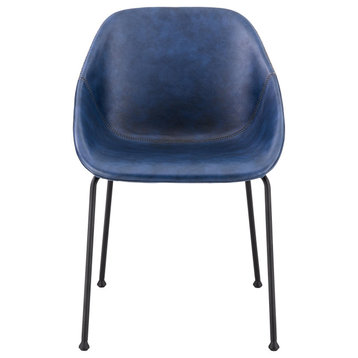 Corinna Side Chair, Vintage Dark Blue Set of 2