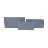 Contemporary Light Concrete Trough Planter, Grey, Large
