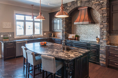 Mountain style kitchen photo in Other