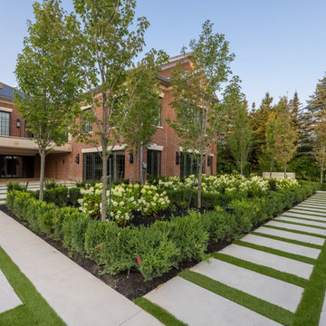 Luxury Landscape and Hardscape Design | Poolside Pavilion, Sports Court & Custom