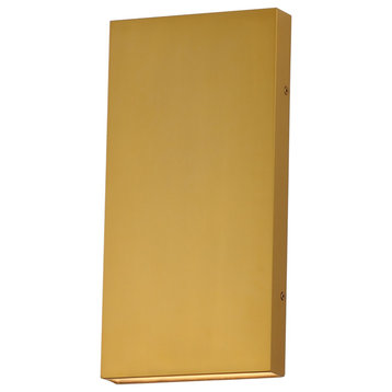 Brik LED Wall Sconce in Natural Aged Brass
