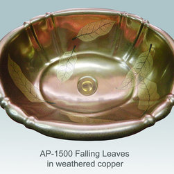 Hand Painted Drop-in Sinks by Atlantis Porcelain Art - Products