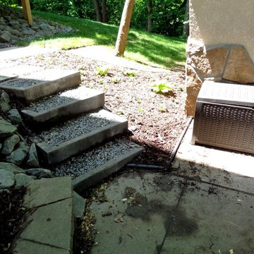 Stair Stacker Steps & Plant Installation