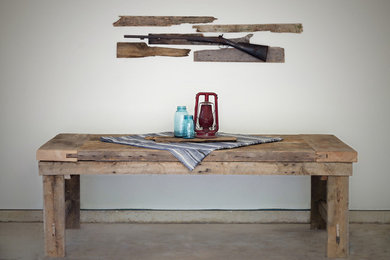 Reclaimed Wood Rifled Table by Rustic Indiana
