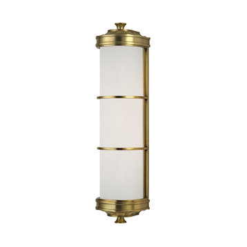 Albany 2-Light Wall Sconce, Aged Brass