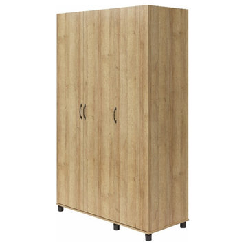 Systembuild Evolution Lory 3 Door Wardrobe with Clothing Rod in Natural