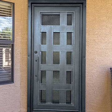 Treviso Iron Entry Door with Iron Handle