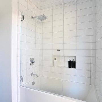 Bold Blue Tile Floor