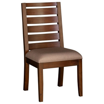 A-America Anacortes Ladderback Dining Side Chair in Salvage Mahogany (Set of 2)