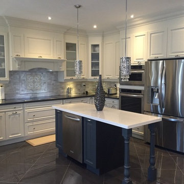 Two colour kitchen