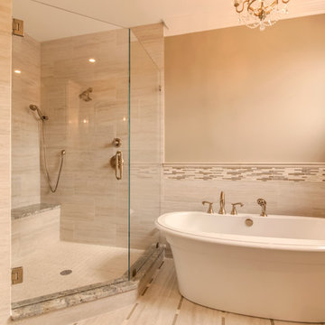 Remodel of Master bath By Aimee Pearson using Superior Stone and Cabinets