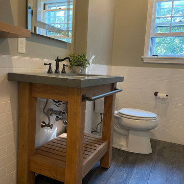 Modern Rustic Bathroom Remodel Lexington, MA