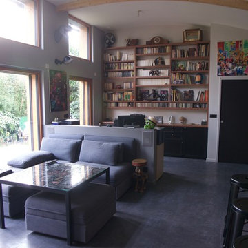 Séjour et bureau