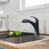 Oren 2-Function Pullout 1-Handle 1-Hole Kitchen Faucet Matte Black
