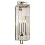 Troy Lighting - Beckham Outdoor Wall Sconce, Polished Stainless Finish, 4-Light - For over 50 years, Troy Lighting has transcended time and redefined handcrafted workmanship with the creation of strikingly eclectic, sophisticated casual lighting fixtures distinguished by their unique human sensibility and characterized by their design and functionality.