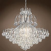 Contour 15 Light 31" Chrome Chandelier With Clear European Crystals