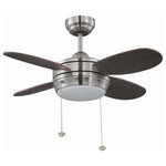 Litex - Litex MLV36BNK4L Maksim - 36" Ceiling Fan with Light Kit - Litex Industries - MLV36BNK4L Maksim 36" ceiling fMaksim 36" Ceiling F Brushed Nickel Wench *UL Approved: YES Energy Star Qualified: n/a ADA Certified: n/a  *Number of Lights: Lamp: 1-*Wattage:14w LED bulb(s) *Bulb Included:Yes *Bulb Type:LED *Finish Type:Brushed Nickel