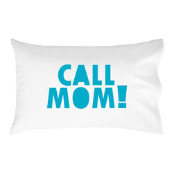 CALL MOM PILLOW CASE BLUE - Products