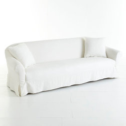 Extra-Long Slipcover Sofa - Sofas