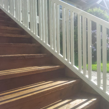 Exterior Front Steps and Deck